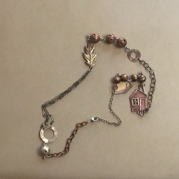 Jewelry - Charming Sterling and Copper Necklace